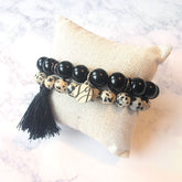 Baubles and Cheetahs Beaded Bracelet Set